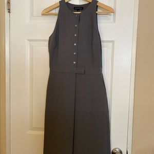 Banana Republic Front-Button Dress with pockets. Size 0, Gray.